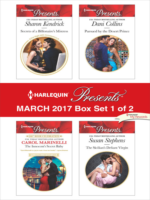 Title details for Harlequin Presents March 2017, Box Set 1 of 2 by Sharon Kendrick - Available